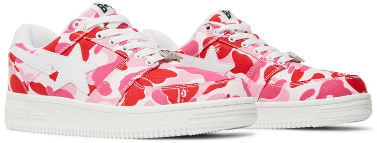 Bapesta Low ABC Camo   Pink