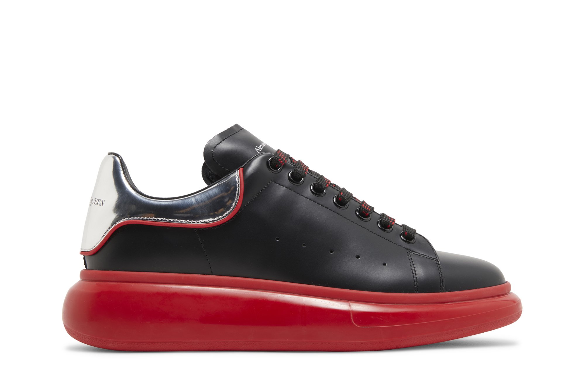 Alexander McQueen Oversized Sneaker 'Black Silver Lust Red'