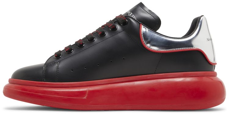 Alexander McQueen Oversized Sneaker Black Silver Lust Red