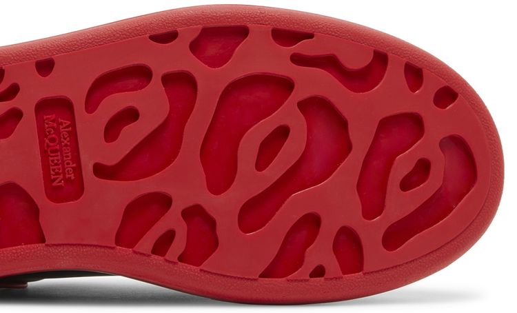 Alexander McQueen Oversized Sneaker Black Silver Lust Red