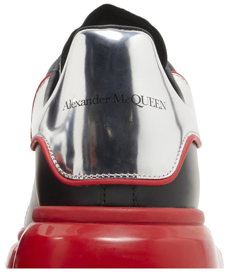 Alexander McQueen Oversized Sneaker Black Silver Lust Red