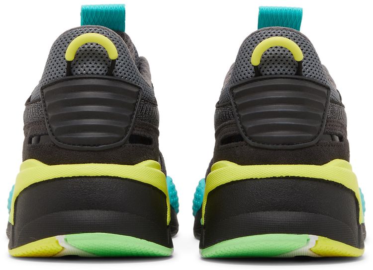 Puma RS X Highlighter Jr Castlerock Fluorescent Yellow