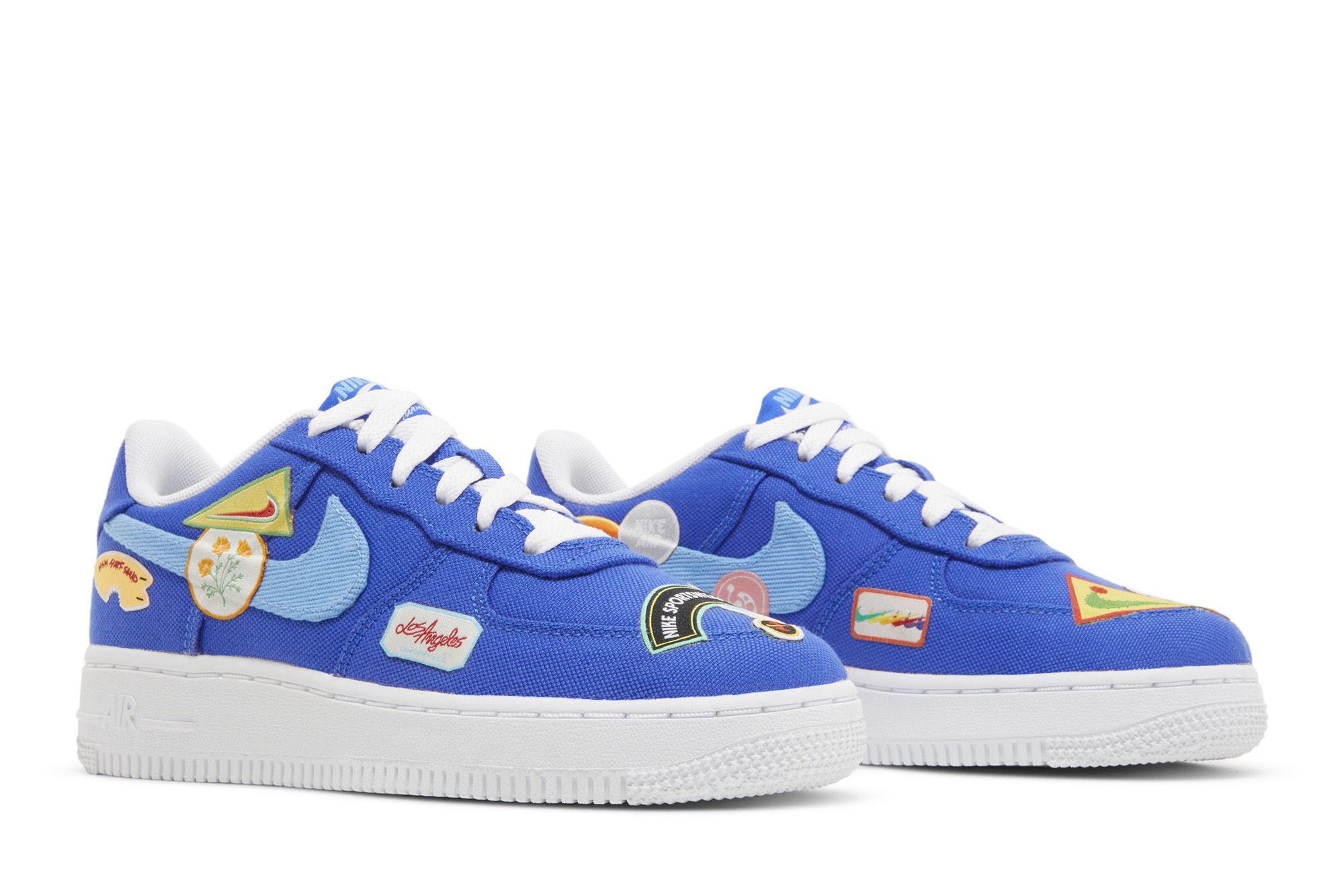 靴 Nike Air Force 1 Low '07 \"Patched Up\" Nike Air Force 1 '07 Los Angeles Patched Up DX2308-400 Racer Blue