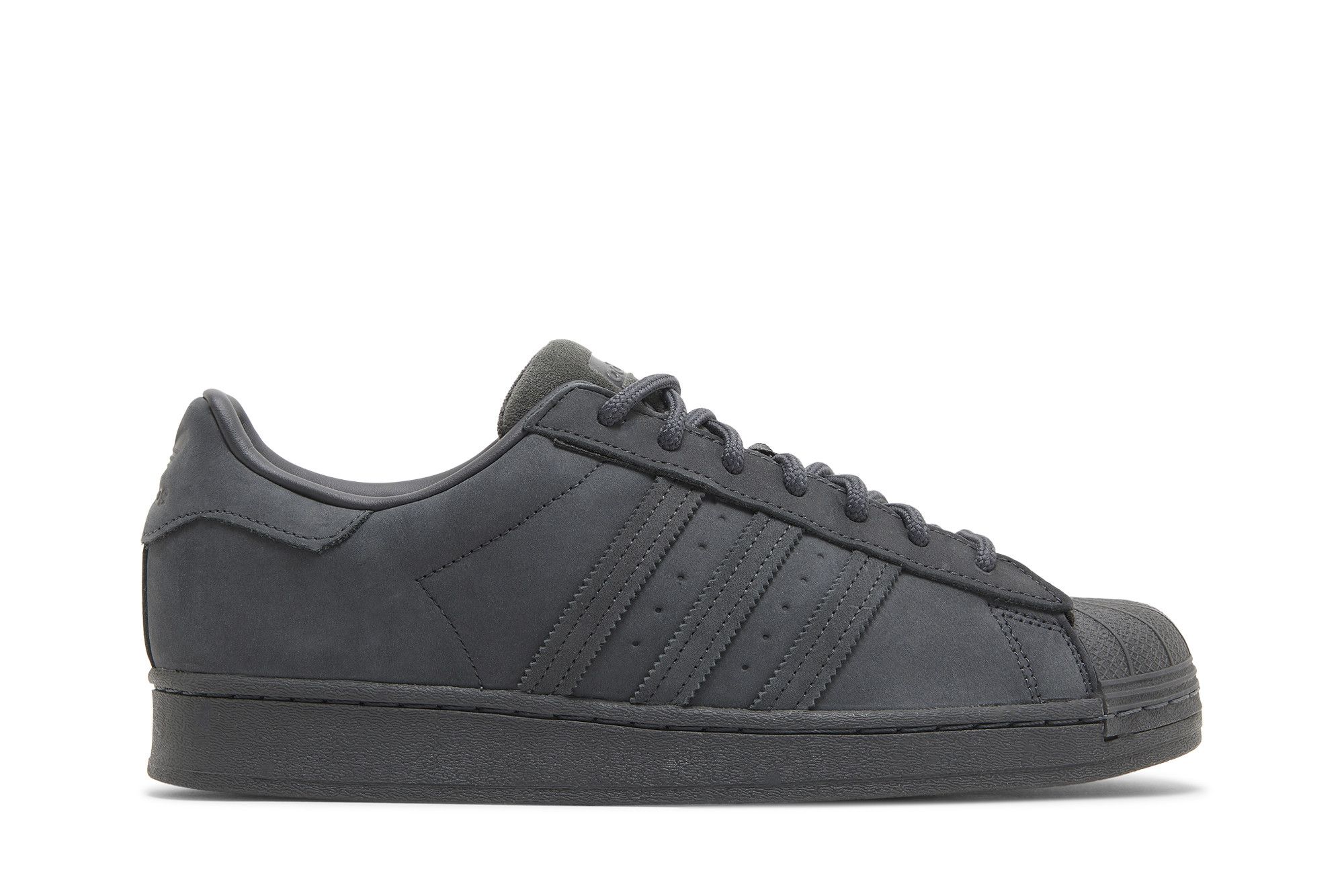 Grey leather superstars store