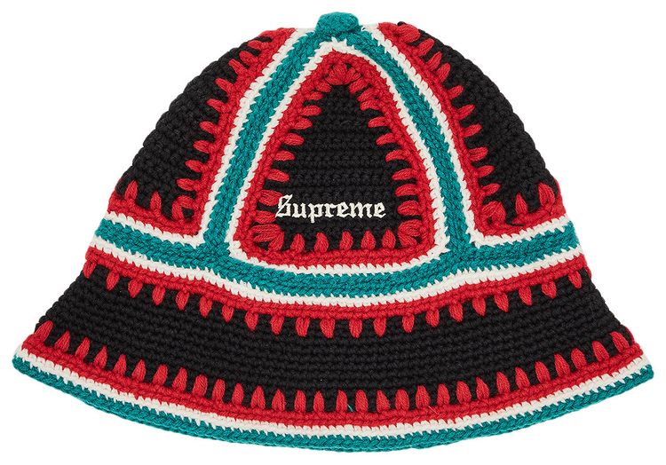 Supreme Crochet Edge Ball Hat Black