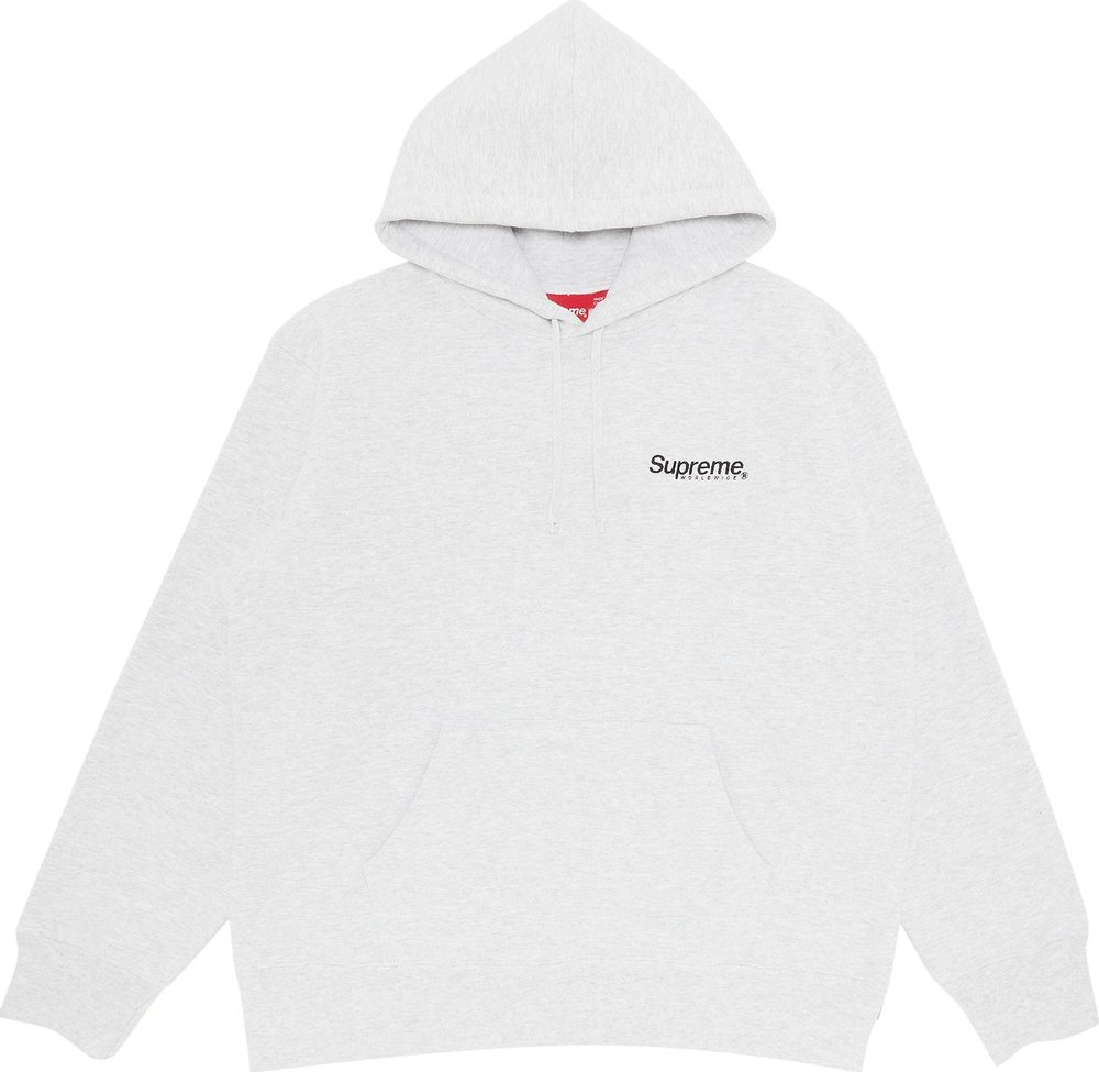 Buy Supreme Worldwide Hooded Sweatshirt Ash Grey Ss23sw80 Ash Grey Goat