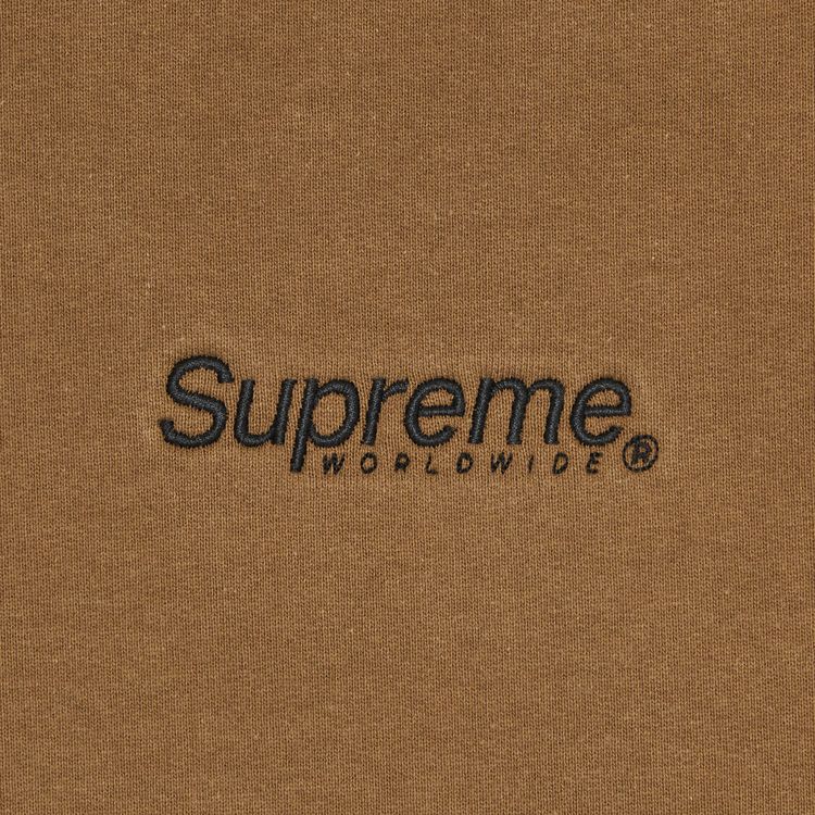 Supreme Worldwide Hooded Sweatshirt Olive Brown