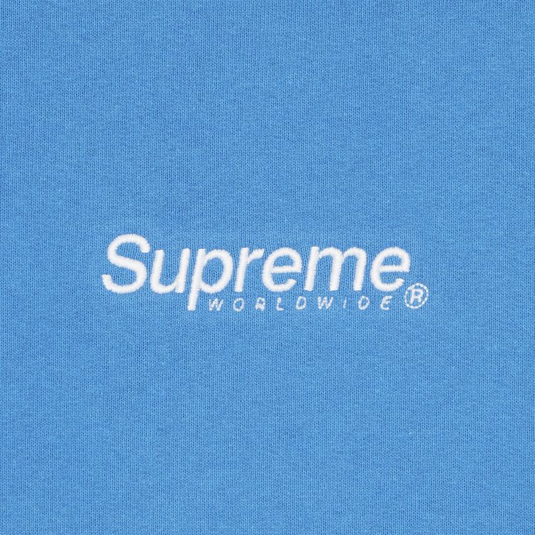 Supreme Worldwide Hooded Sweatshirt Blue