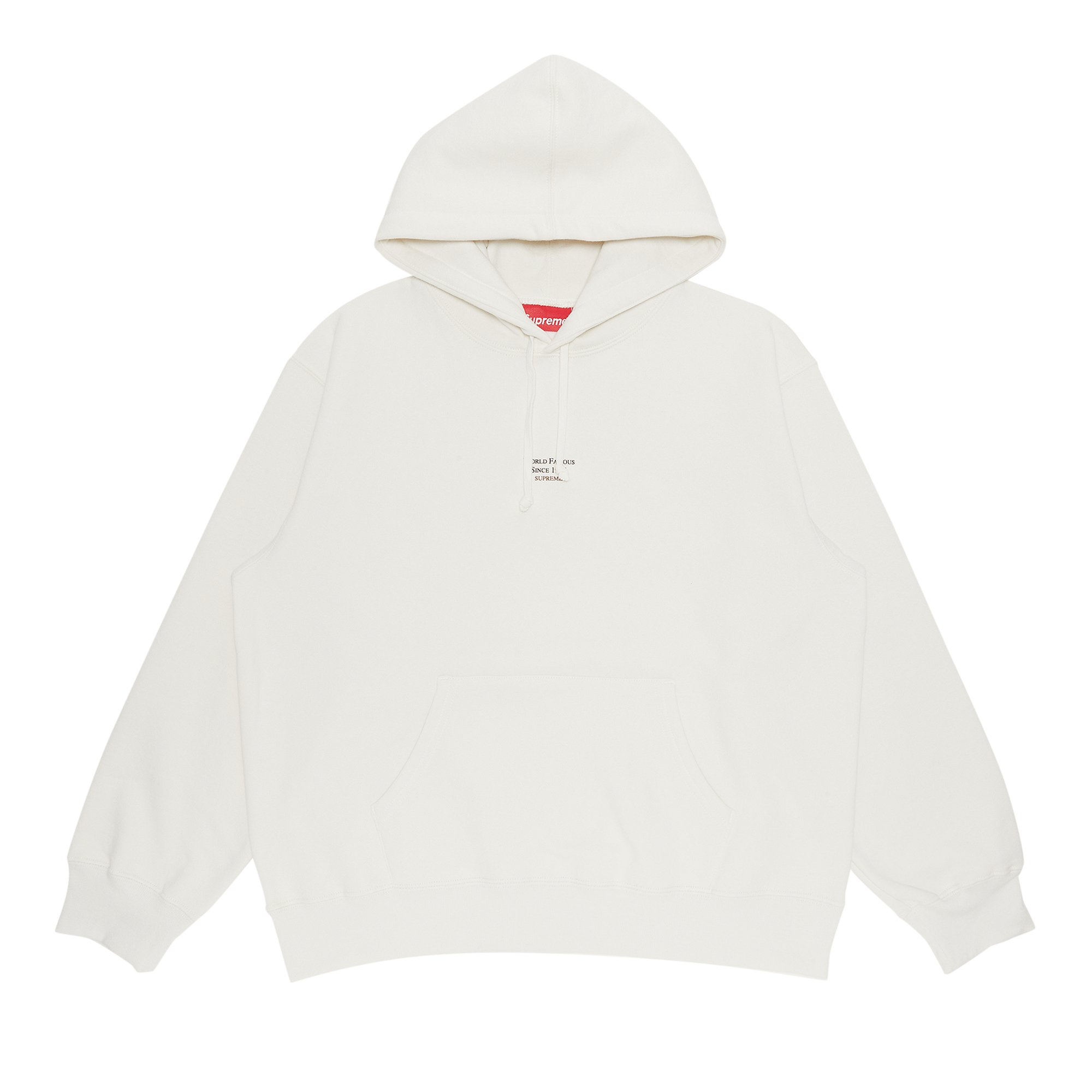 Buy Supreme World Famous Micro Hooded Sweatshirt 'White