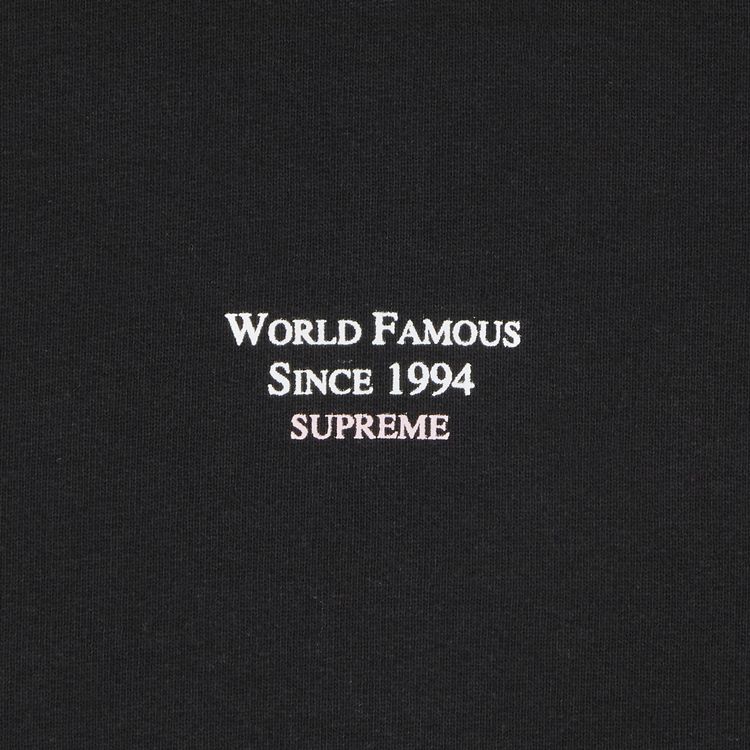 Supreme World Famous Micro Hooded Sweatshirt Black