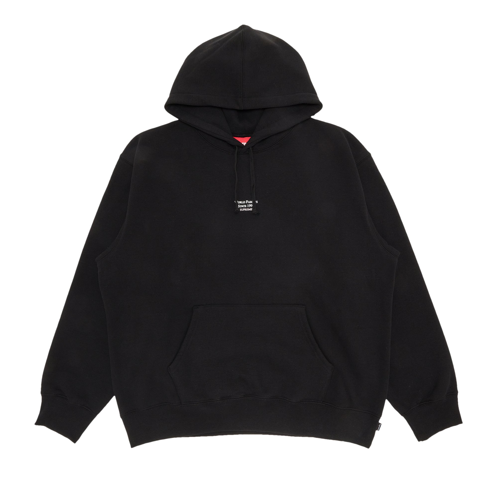 Supreme World Famous Micro Hooded Sweatshirt 'Black'