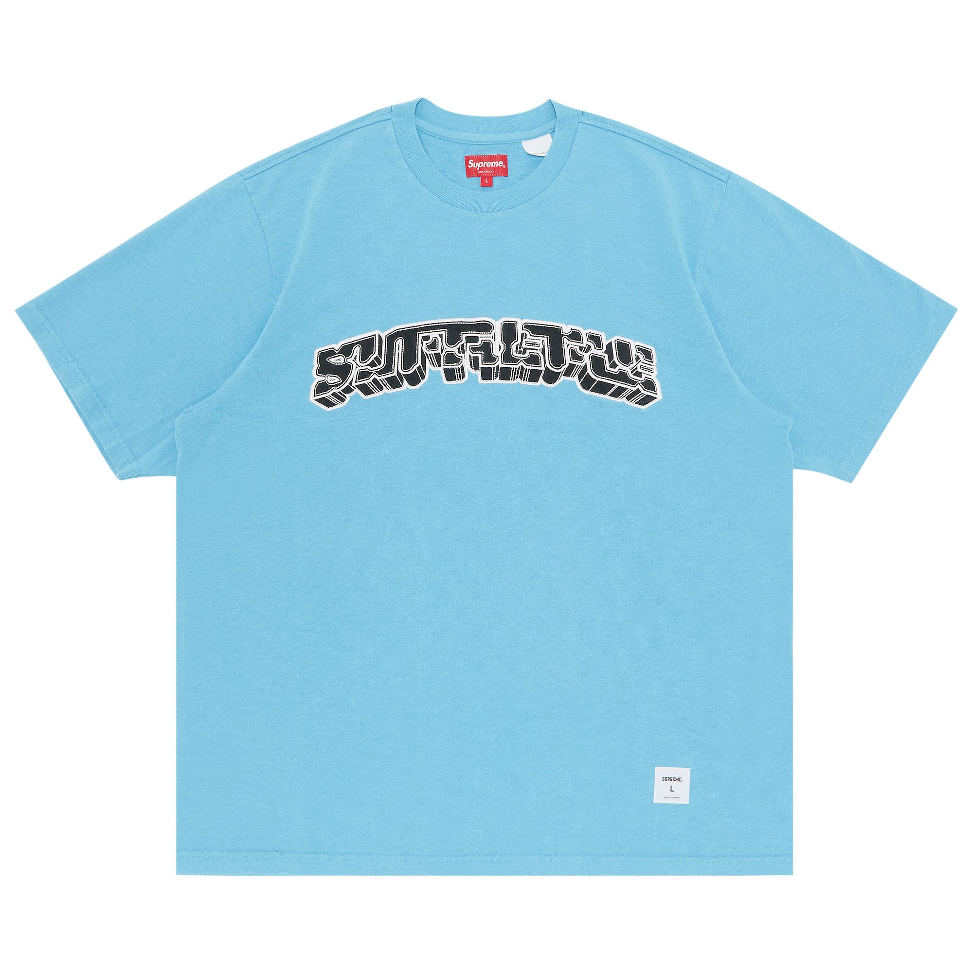 Buy Supreme Block Arc Short-Sleeve Top 'Bright Blue' - SS23KN39