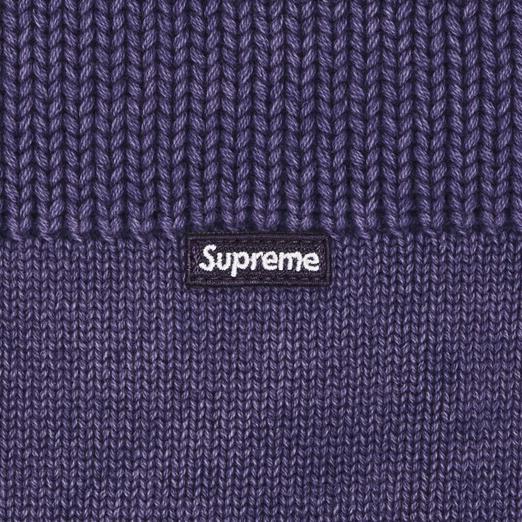 Supreme Small Box Stripe Sweater Purple