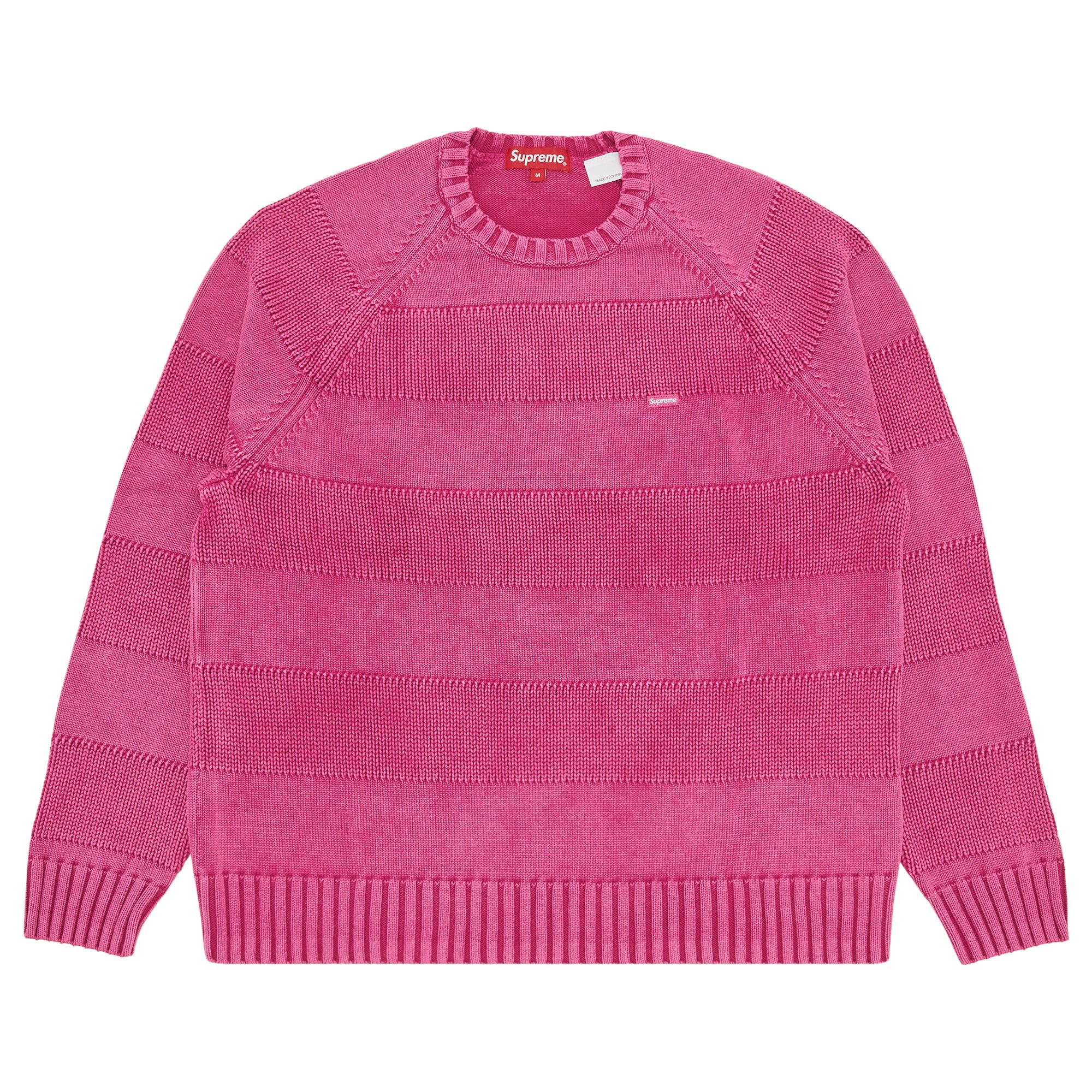 Buy Supreme Small Box Stripe Sweater 'Fuchsia' - SS23SK2 FUCHSIA