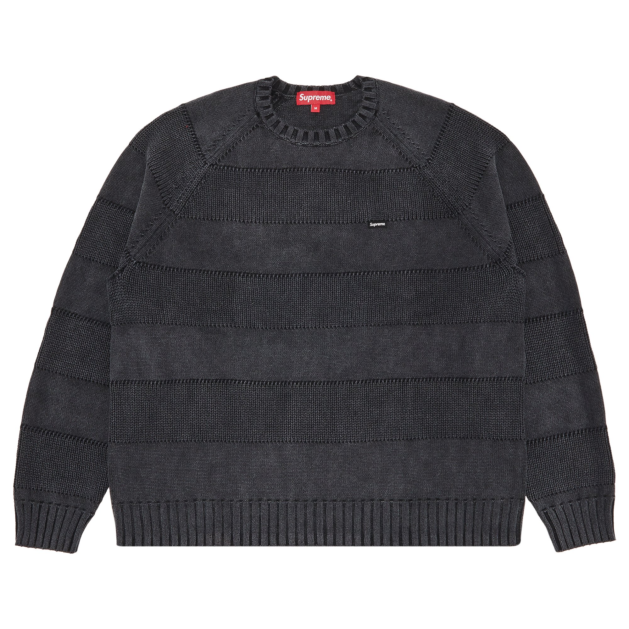 Supreme Small Box Stripe Sweater 'Black'