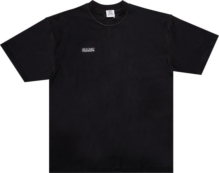 Vetements Inside Out Tee 'Black'