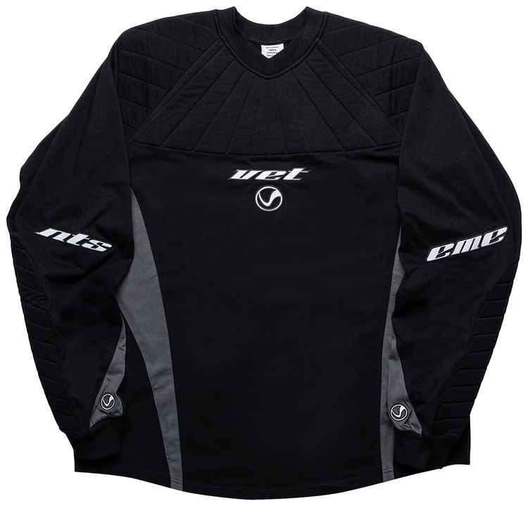 Vetements Gamer Padded Long Sleeve T Shirt Black