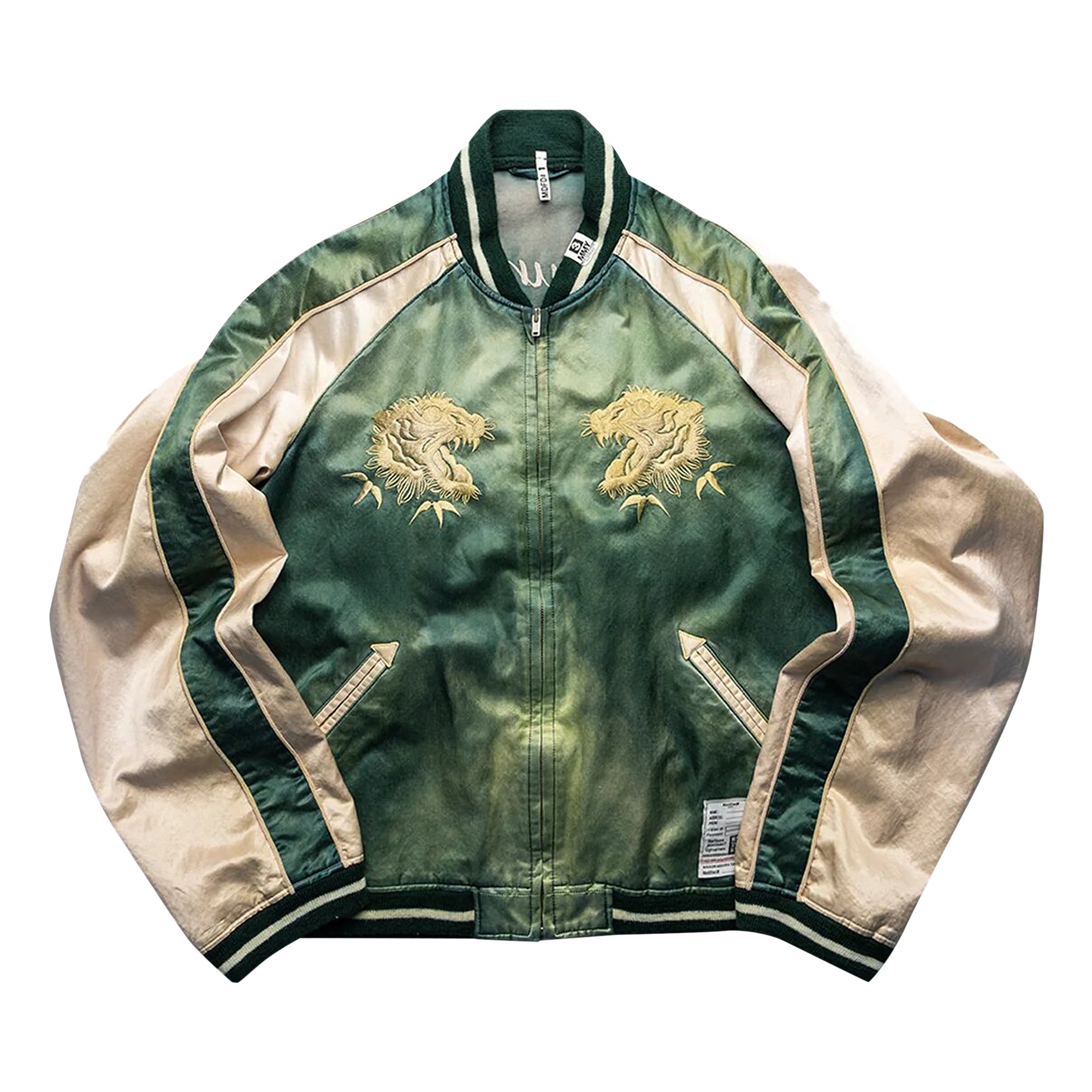 Buy Maison Mihara Yasuhiro Sukajan Souvenir Jacket 'Green 