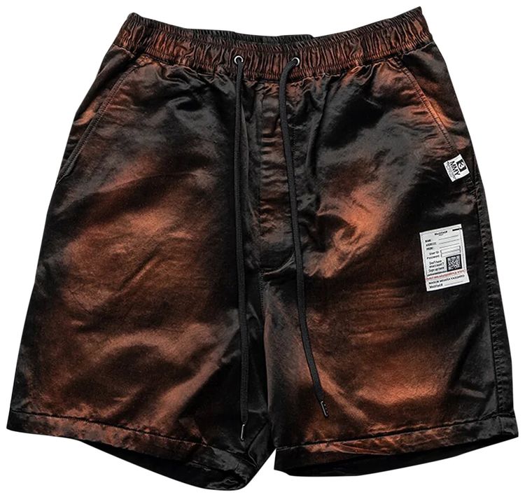 Maison Mihara Yasuhiro Classic Faded Satin Shorts Black
