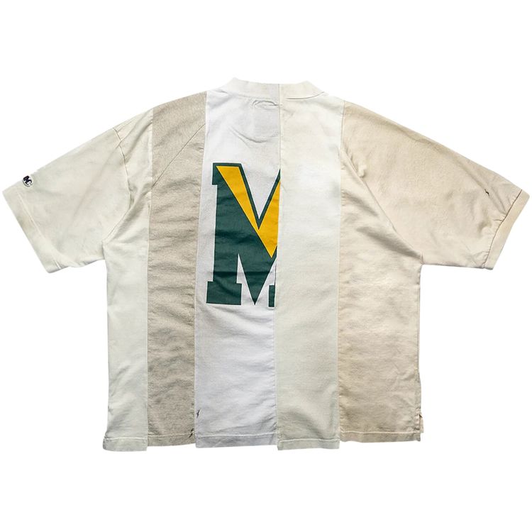Maison Mihara Yasuhiro Vertical Switching Tee White