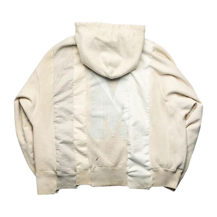 Maison Mihara Yasuhiro Vertical Switching Hoodie White
