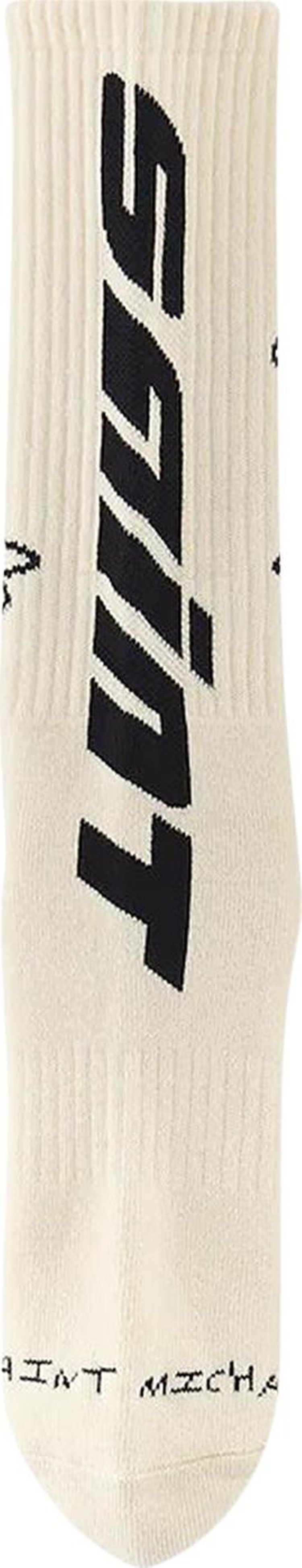 Saint Michael Angel Socks 'Ecru'