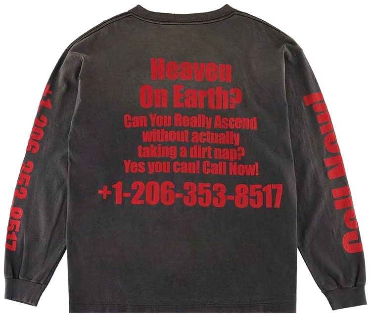 Saint Michael Saint Hollyhood Long Sleeve T Shirt Black