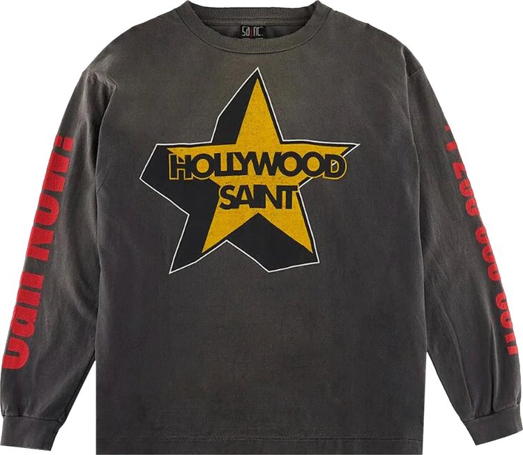 Saint Michael Saint Hollyhood Long-Sleeve T-Shirt 'Black'