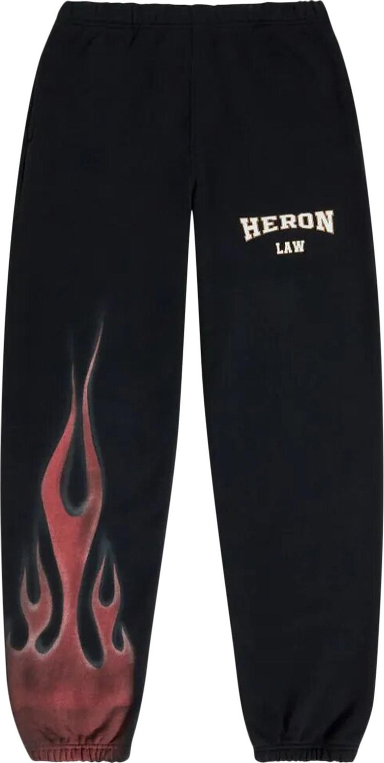 Heron Preston Heron Law Flames Sweatpants 'Black'