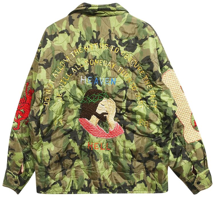 Saint Michael Windbreaker Jacket Camo