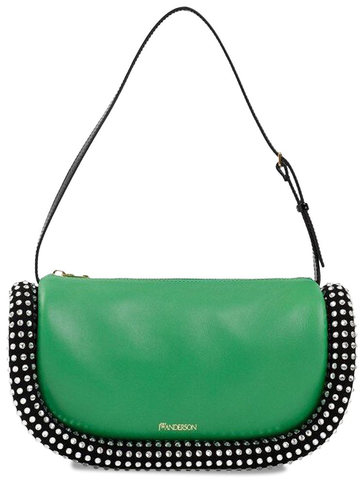 JW Anderson Crystal Bumper Bag GreenBlack