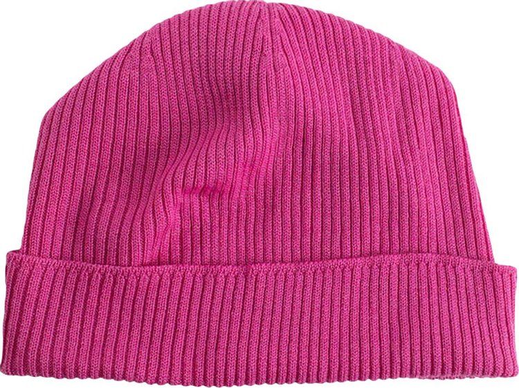 Rick Owens Rib Knit Hat 'Hot Pink'