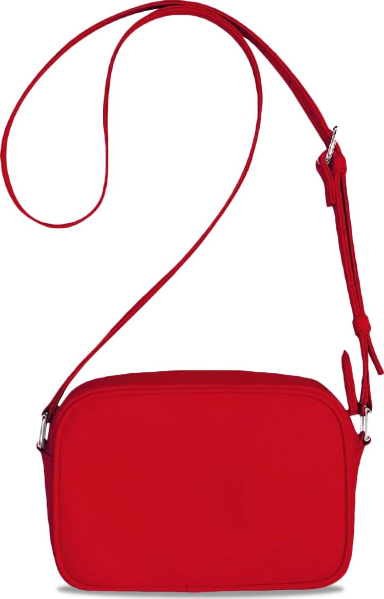 Courreges Logo Detailing Shoulder Bag Red