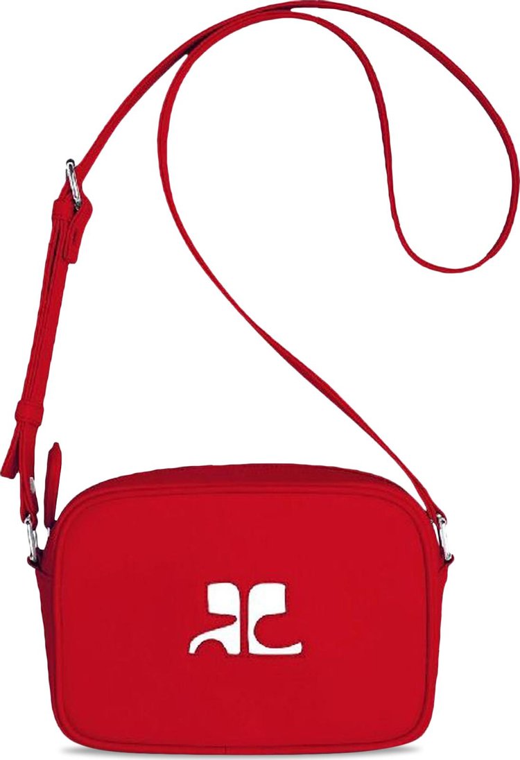 Courrèges Logo Detailing Shoulder Bag 'Red'
