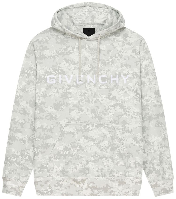 Givenchy Logo Hoodie Pearl Grey