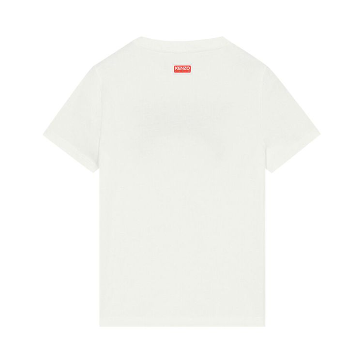 Kenzo Pixel Tiger Classic T Shirt Off White