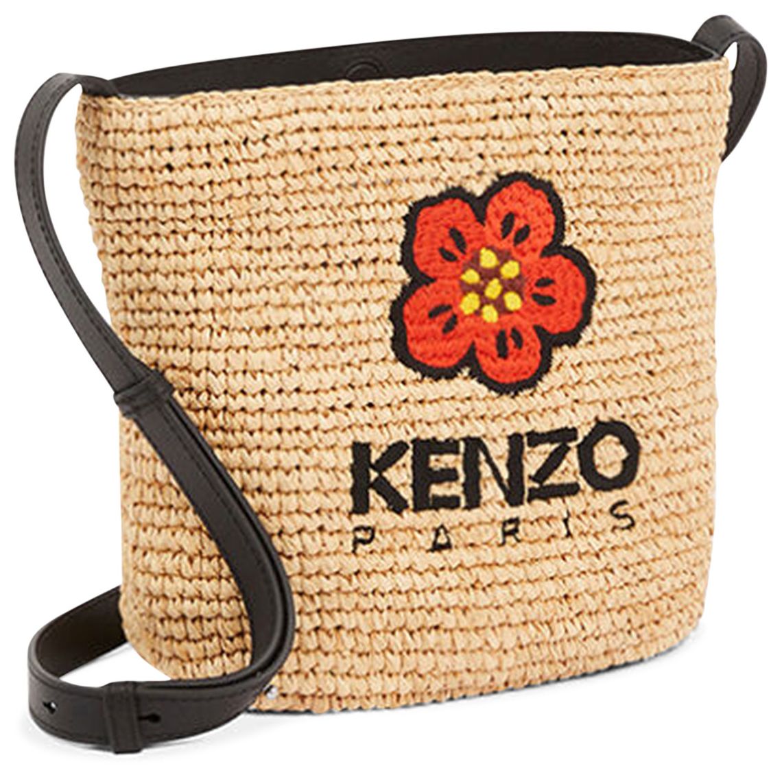 Buy Kenzo Raffia Mini Bucket Bag 'Black' FD52SA524F02 99 GOAT
