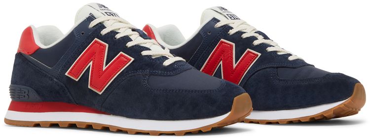 New Balance 574 Navy Red