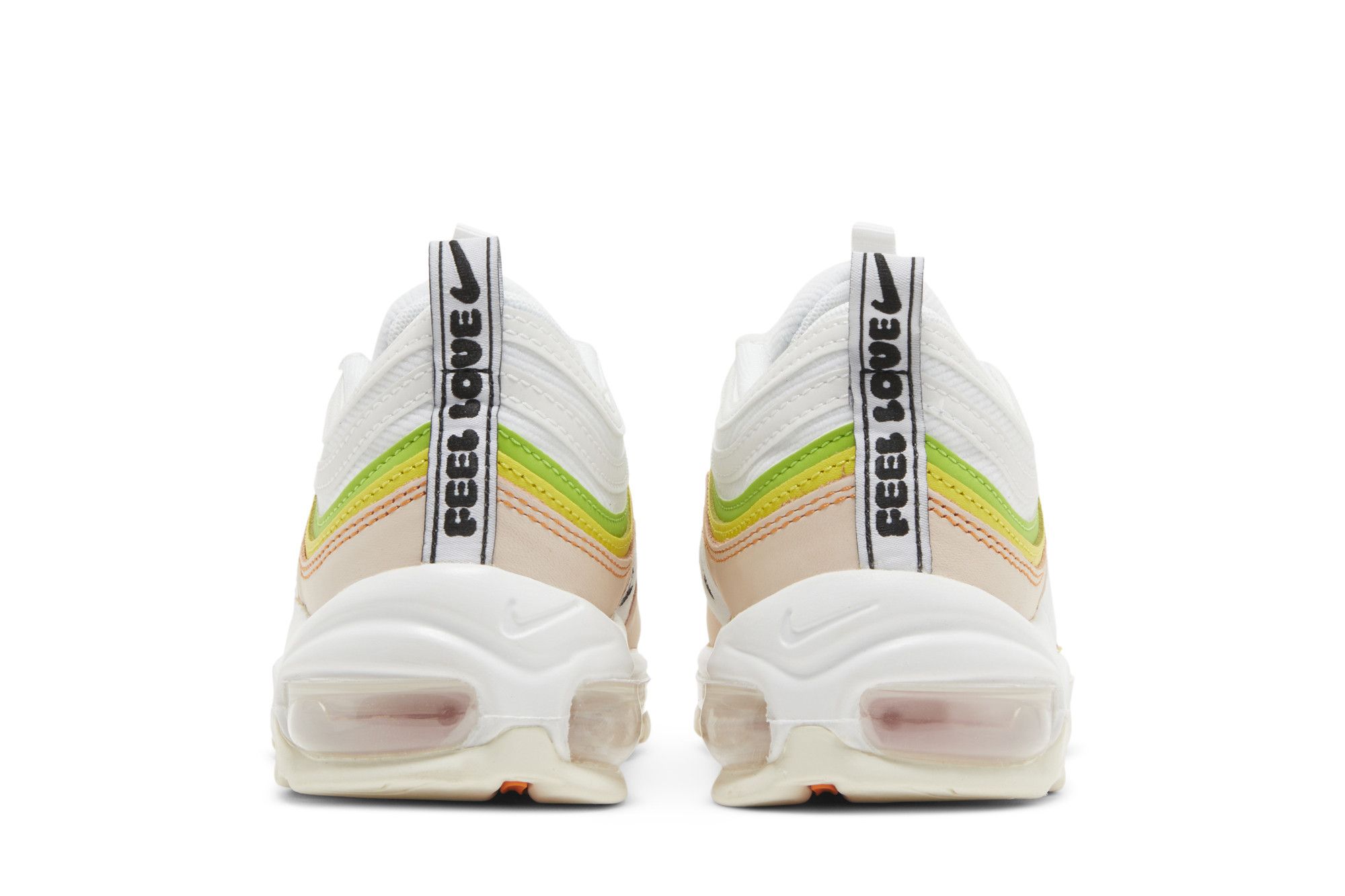 air max 97 white neon green and pink