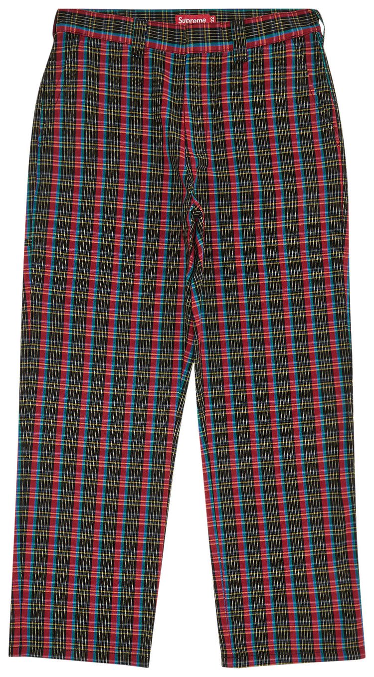 Supreme Work Pant Red Plaid