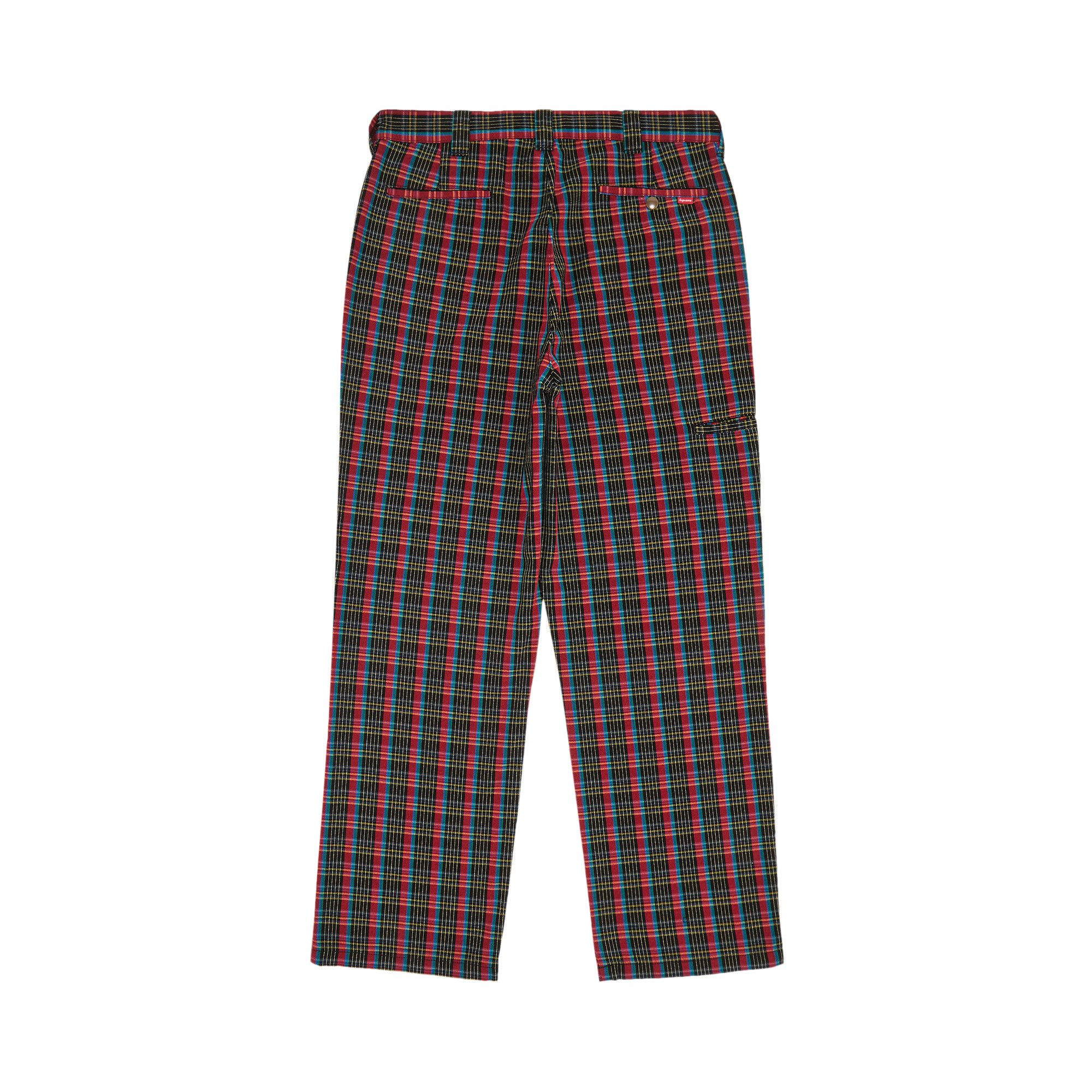 Supreme plaid pants sale