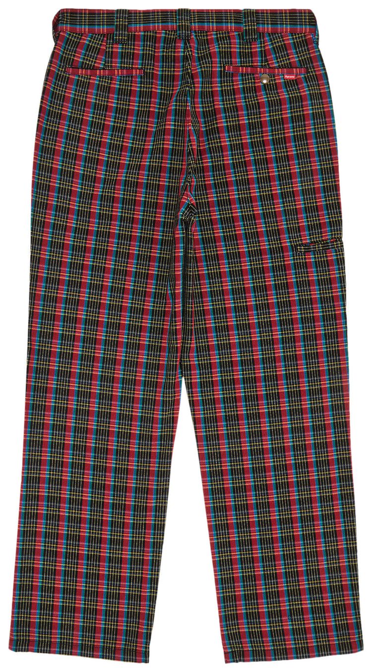 Supreme Work Pant Red Plaid
