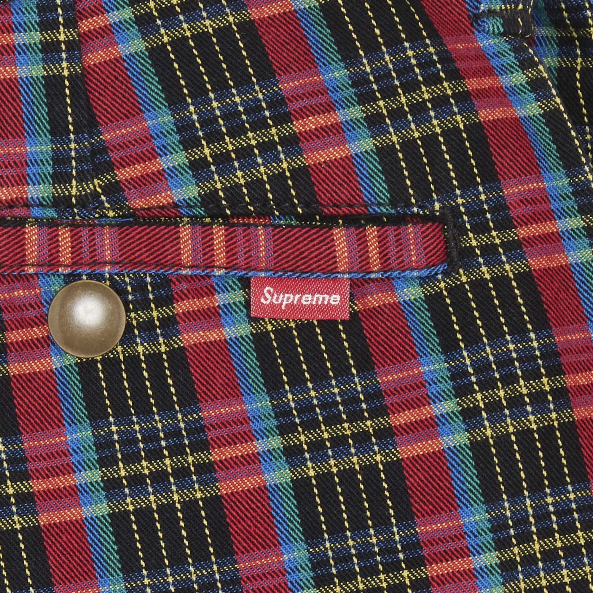 Size 34 Supreme Work Pant 'Red Plaid'