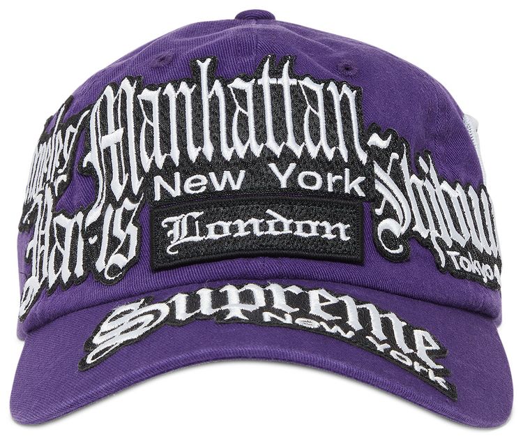 Supreme City Patches 6 Panel Purple