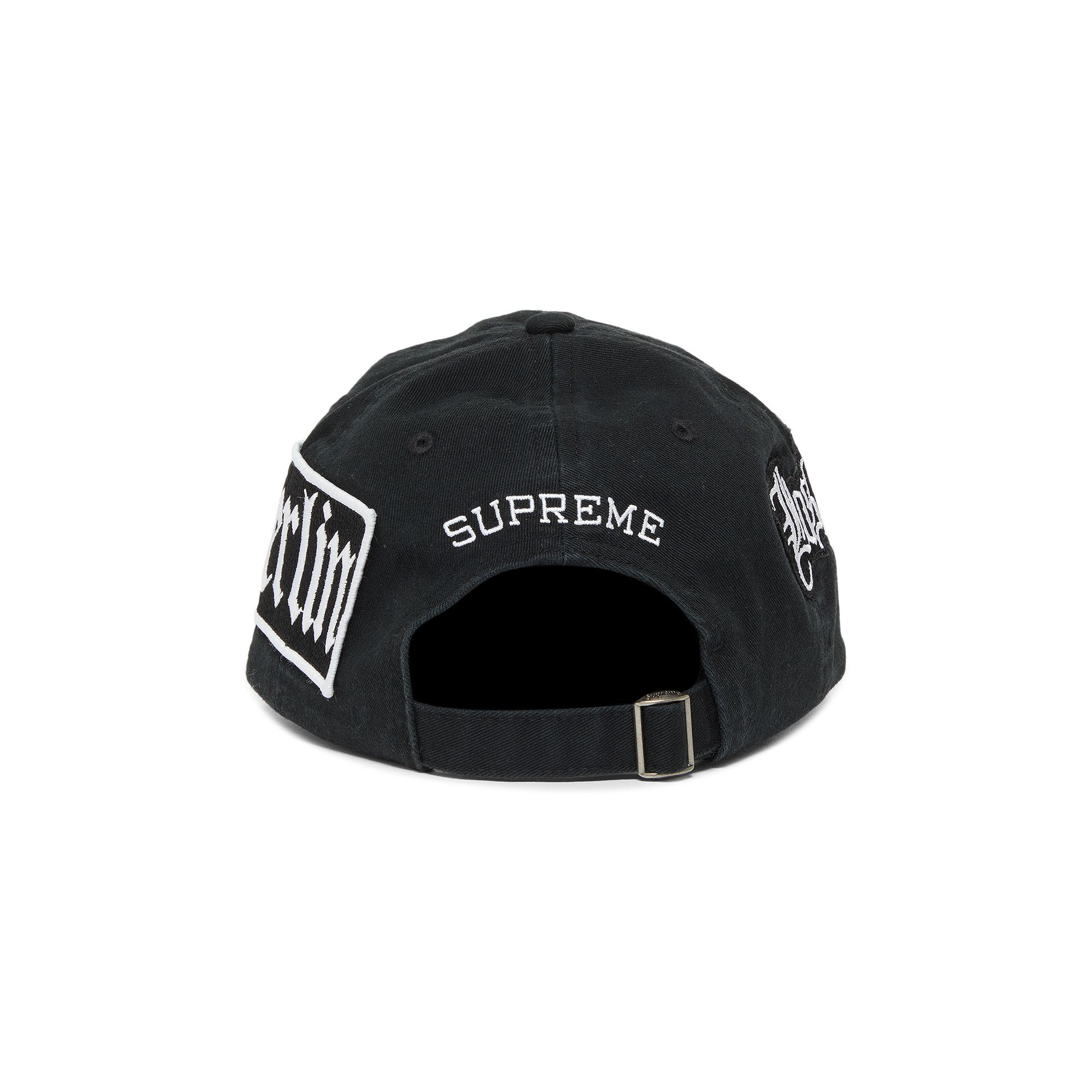 Buy Supreme City Patches 6-Panel 'Black' - SS23H71 BLACK | GOAT