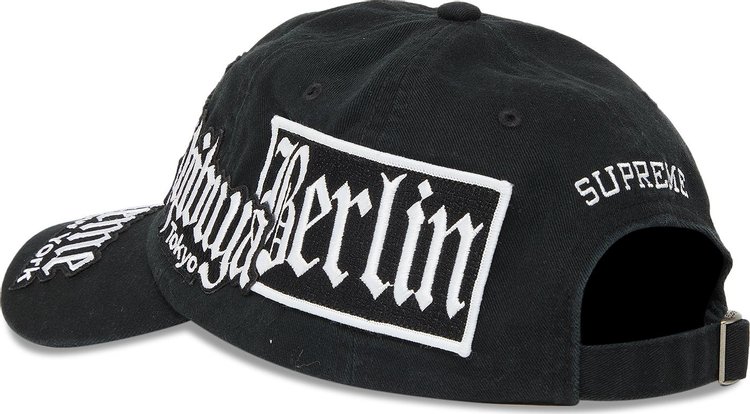 Supreme City Patches 6 Panel Black