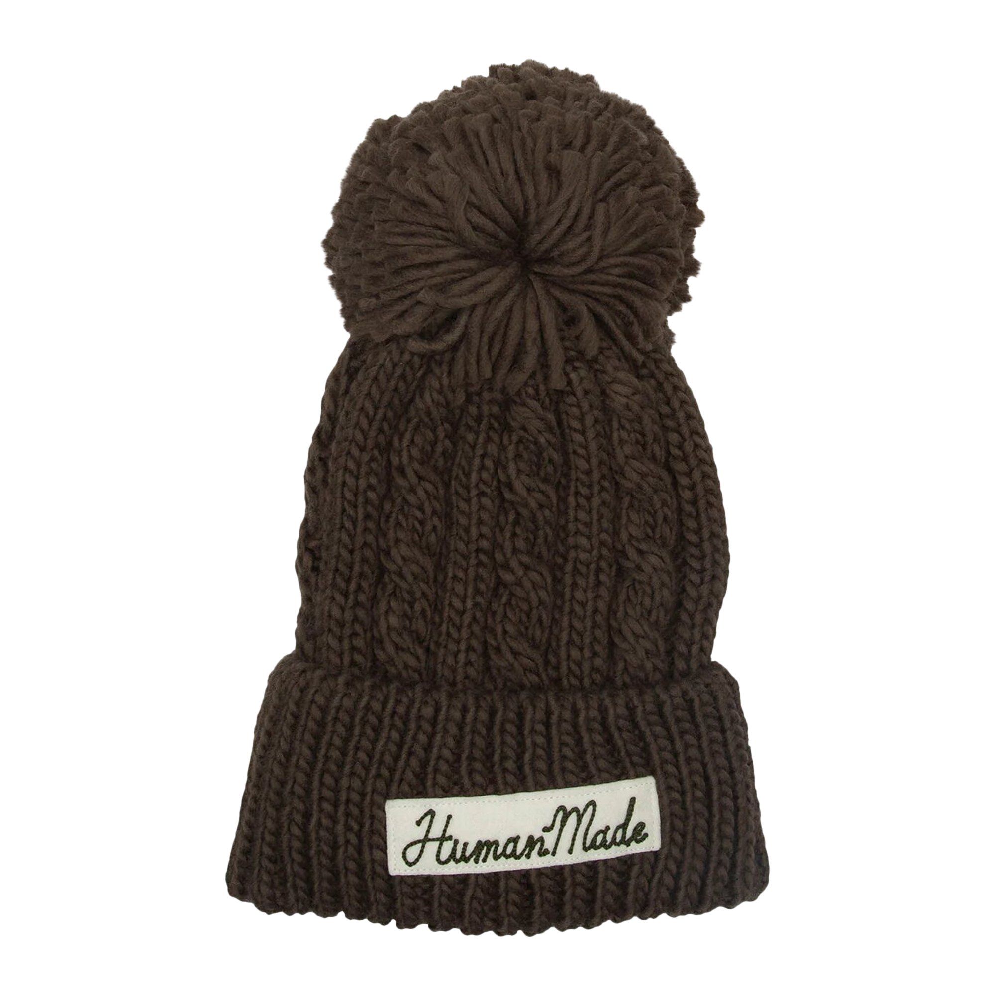 Buy Human Made Cable Pop Beanie 'Olive' - HM24GD026 OLIV | GOAT