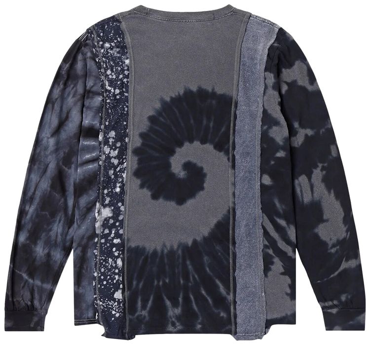 Needles 5 Cuts Long Sleeve T Shirt BlackWhite Multicolor