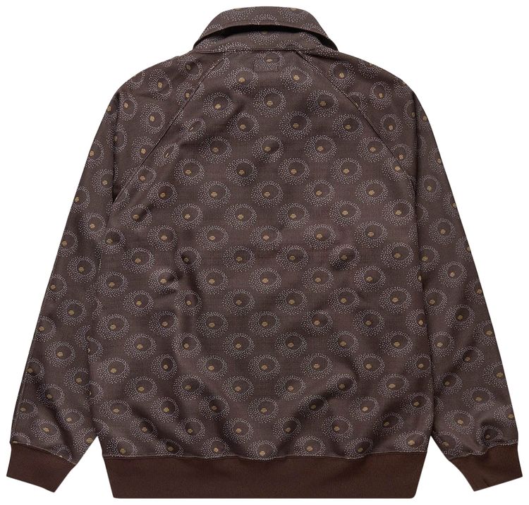 Needles Poly Jacquard Track Jacket Brown