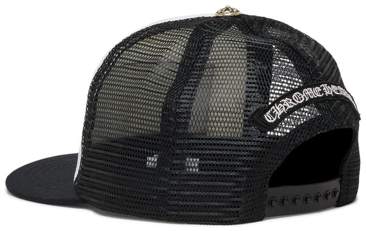 Chrome Hearts Chomper Hollywood Trucker Hat BlackWhite